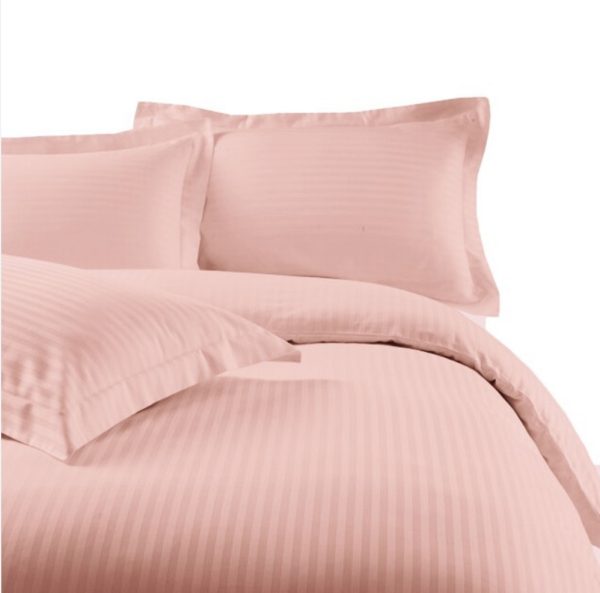 peach bed linen