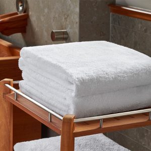 hotel quality bath towel white